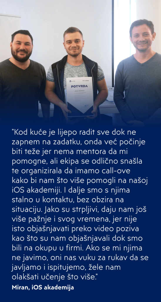 Miran iOS akademija - novi iOS developer