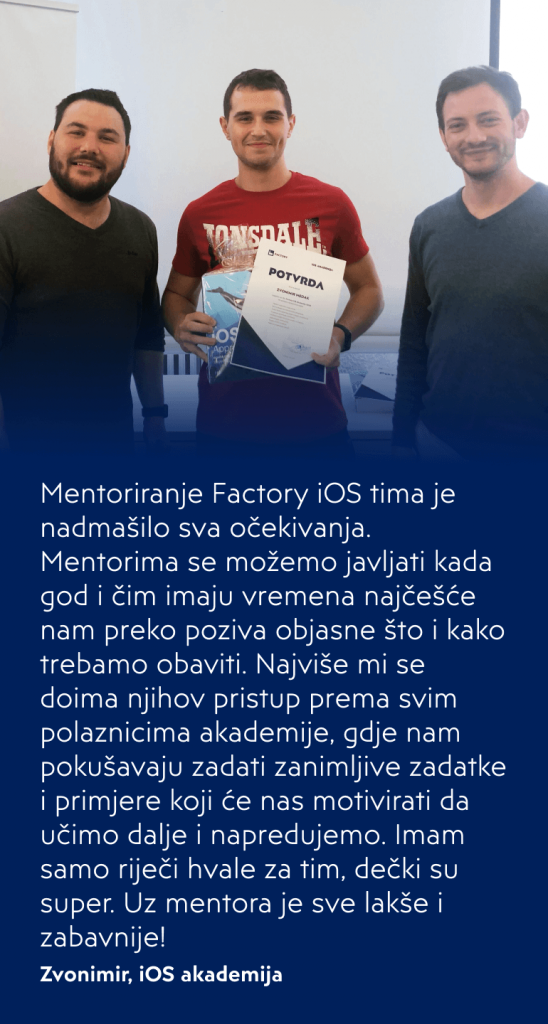 Zvonimir iOS akademija - novi iOS developer